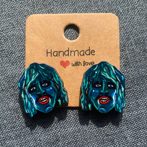 Old Gregg Stud Earrings- Unique and Intricately Cut earrings.