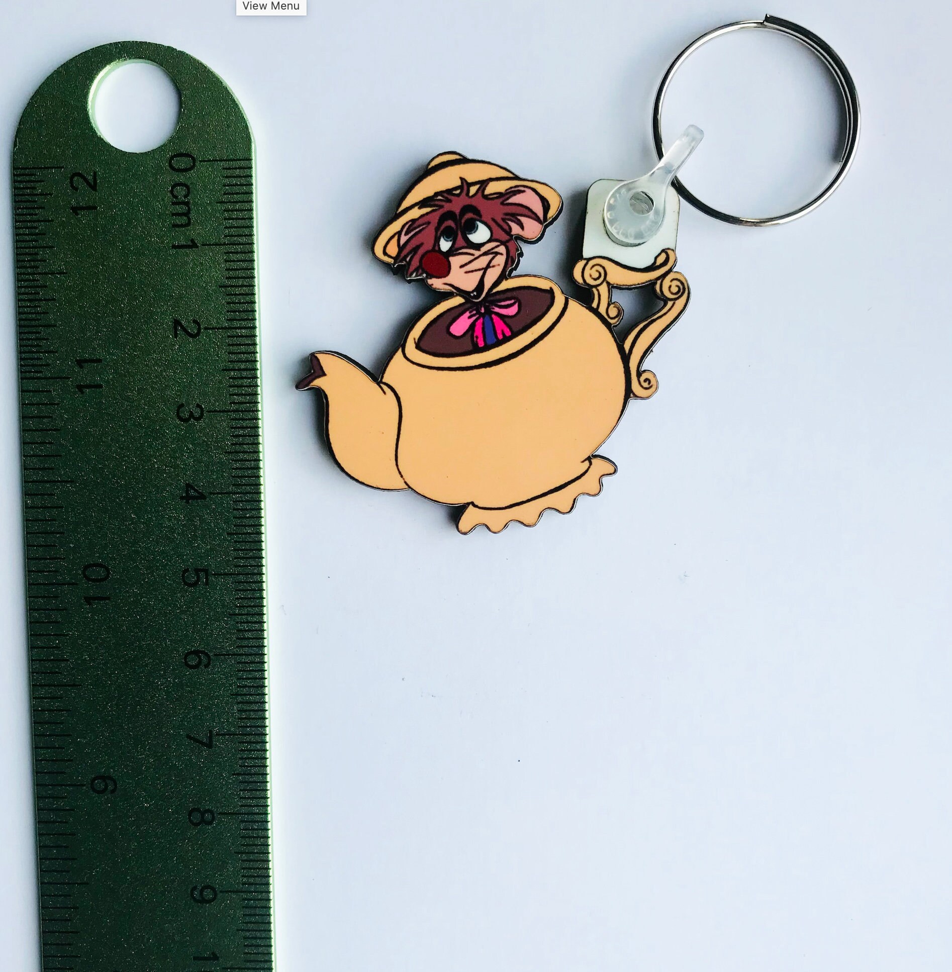 Dormouse Alice in Wonderland Keyring, Pin Badge and (new) Large