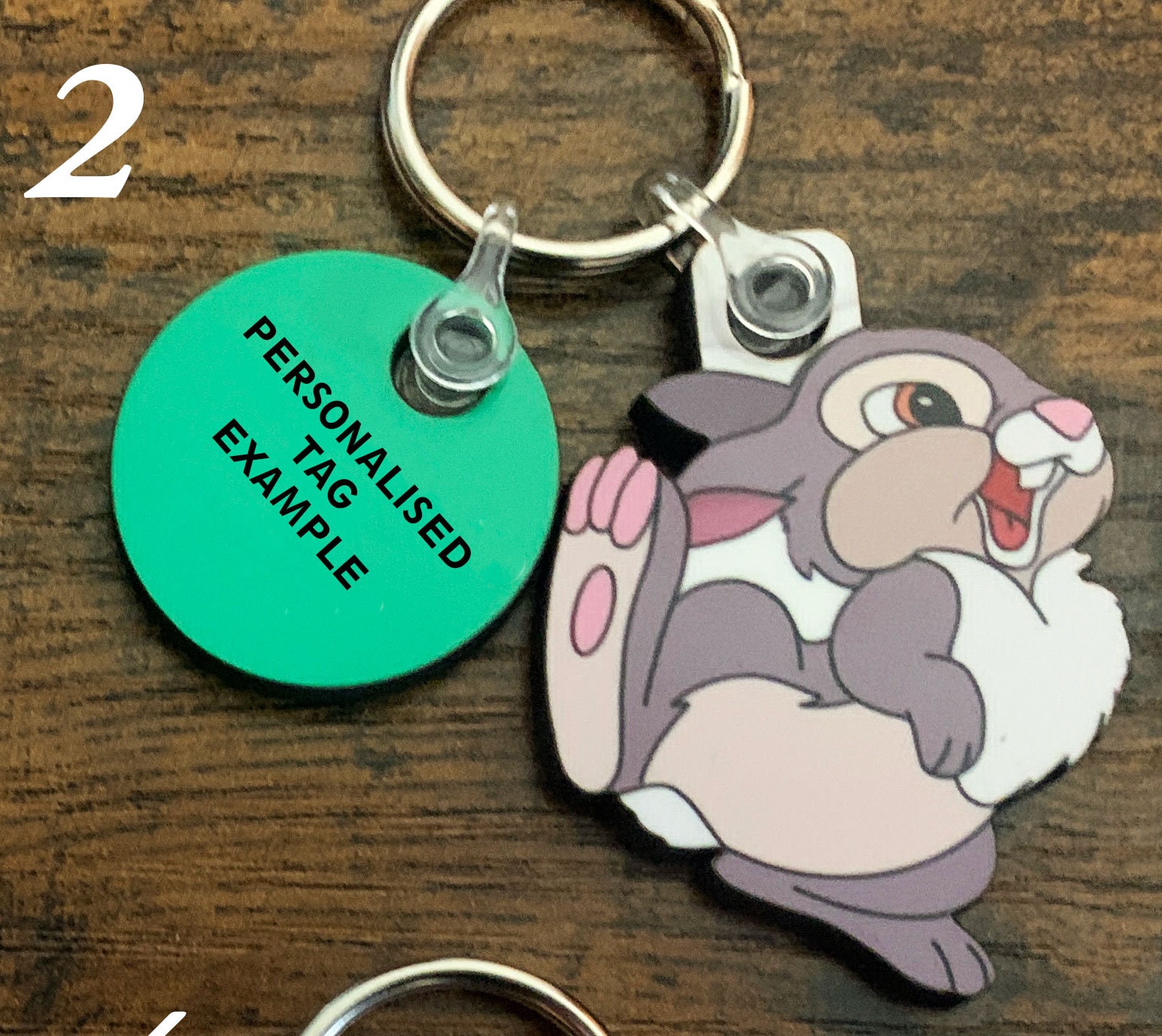 Thumper Collection Keyrings Pin Badges and Fridge Magnets. Can Be