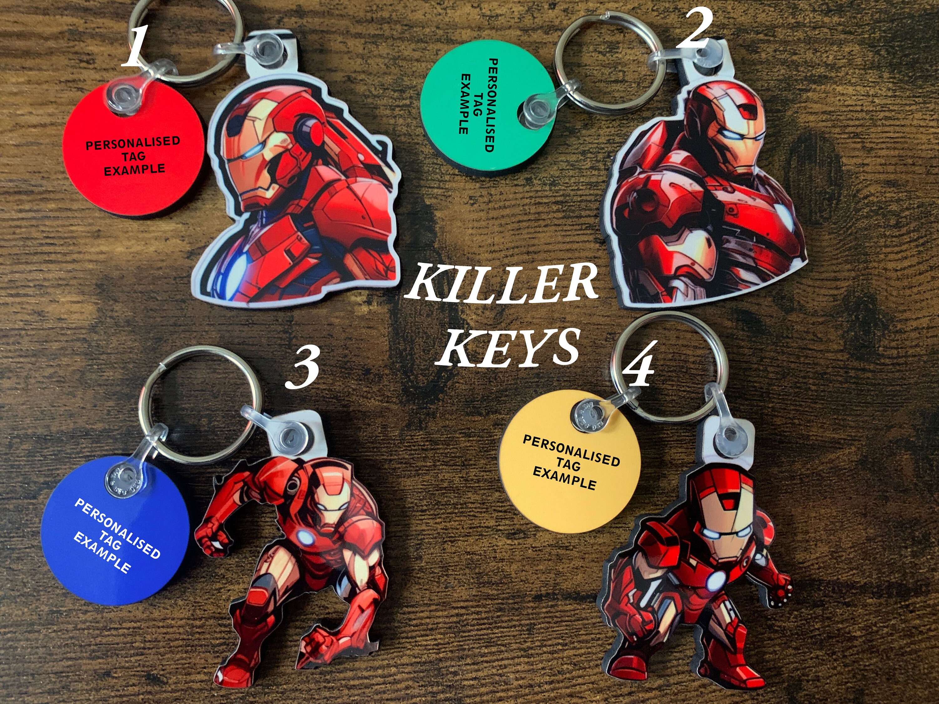 X-Men Keyrings/Keychains | cartoon cute emo kids goth fun marvel avengers  comic deadpool wolverine iron man