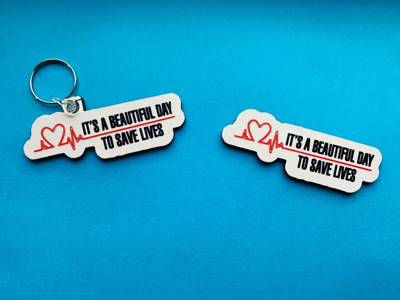 Greys Anatomy keyring pin badge and new large Etsy