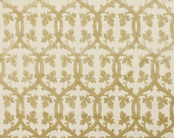 SCALAMANDRE FALK MANOR House Trellis Cut Velvet Stof 10 Yards Sisal