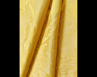SCALAMANDRE Newport Damask Silk Fabric 3 Yards Vermeil