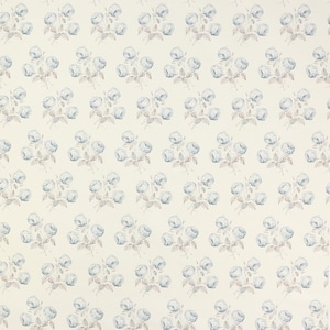 COLEFAX AND FOWLER Floral Print Cotton Linen Fabric 10 Yards Blue Multi