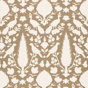 SCHUMACHER CHENONCEAU FRENCH Toile Linen Fabric 10 yards Fawn