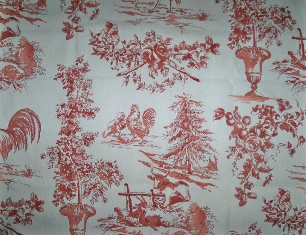 PIERRE DEUX KRAVET pays Français coq poule Toile tissu 10 verges Bordeaux/rouge Off blanc crème PIERRE DEUX KRAVET pays Français Français Français coq poule Toile tissu 10 verges Bordeaux/rouge Off blanc crème e2fe5c