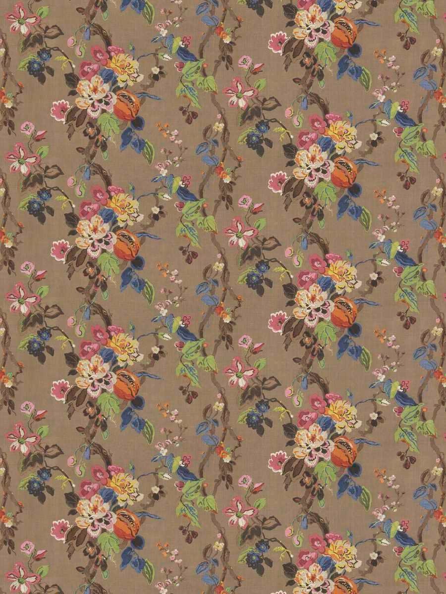 CLARENCE HOUSE EXCLUSIVE Dorvel Bouquet Floral Linen Fabric 3