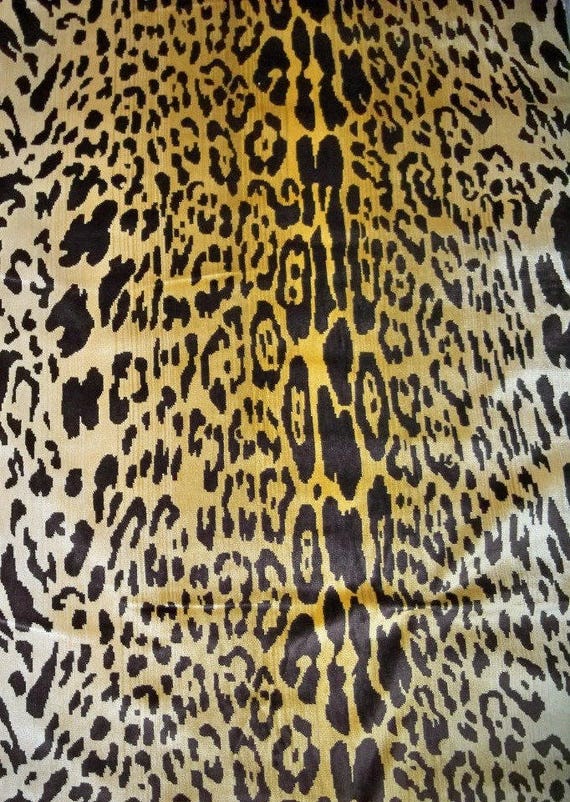 SCALAMANDRE LEOPARDO Leopard Silk Velvet Fabric 2 Yards Ivory Etsy