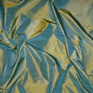 LEE JOFA KRAVET Morpheus Solid Silk Taffeta Fabric 10 Yards Iridescent Turquoise