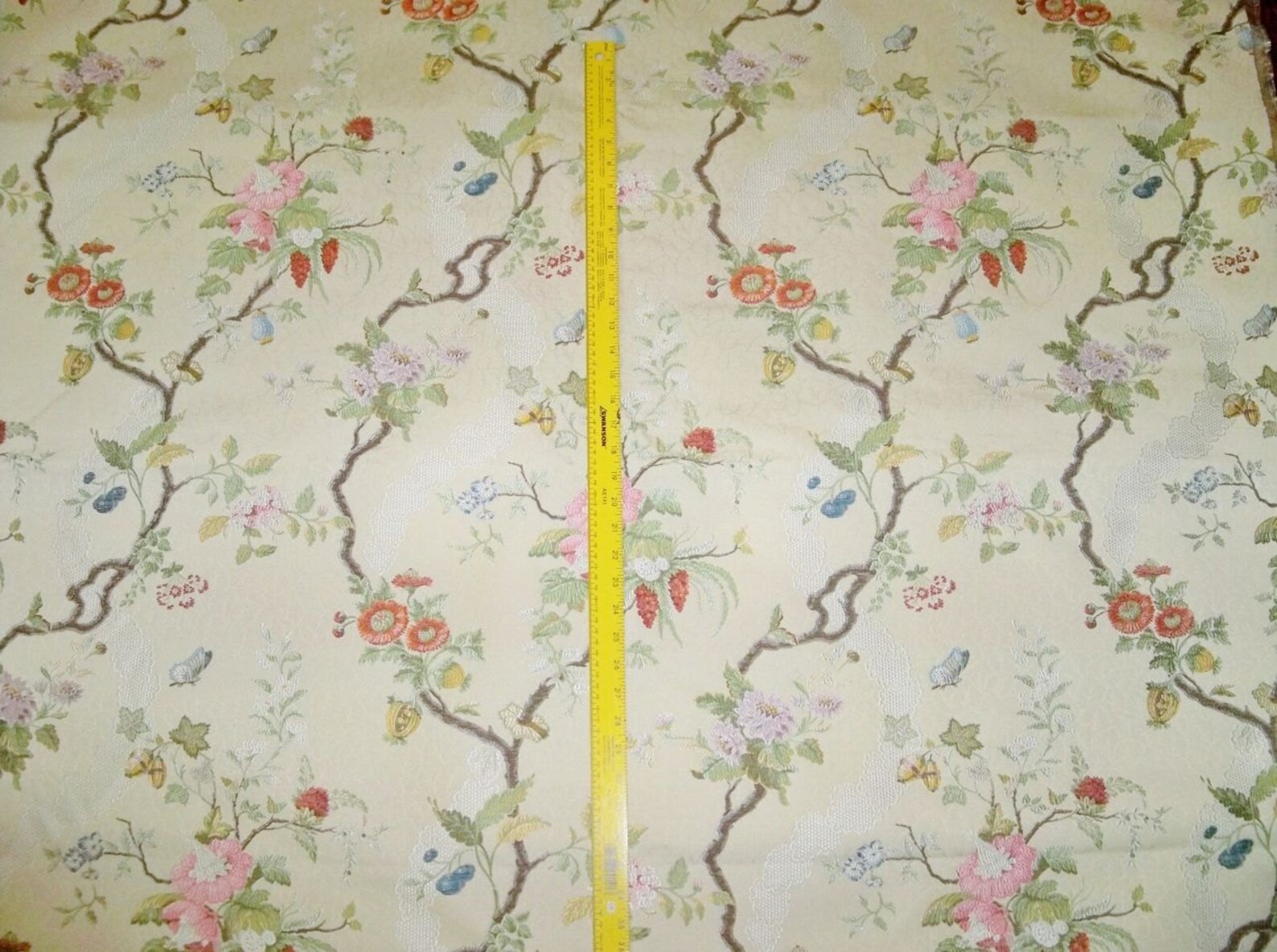 SCALAMANDRE APRILE SILK Lampas Fabric 10 Yards Magnolia Colony Etsy