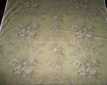 KRAVET LAURA ASHLEY País francés Shabby Ramos Pájaros Toile Tela 10 yardas Toffee Multi