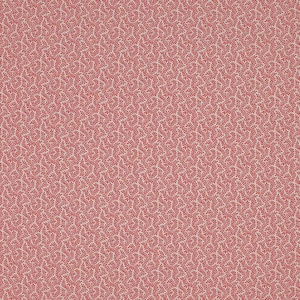 COLEFAX & FOWLER Scrolling Leaves Blythe Printed Fabric 10 Yards Red