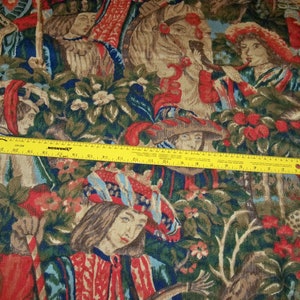 SCHUMACHER RENAISSANCE Le Retour Linen Fabric 9 Yards Multi image 5