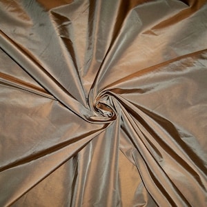 LEE JOFA Kravet MORPHEUS Silk Taffeta Fabric 10 yards Chestnut