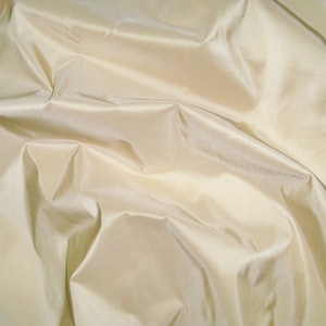 SCALAMANDRE SOTTO VOCE Silk Taffeta Fabric 10 Yards French Vanilla Cream