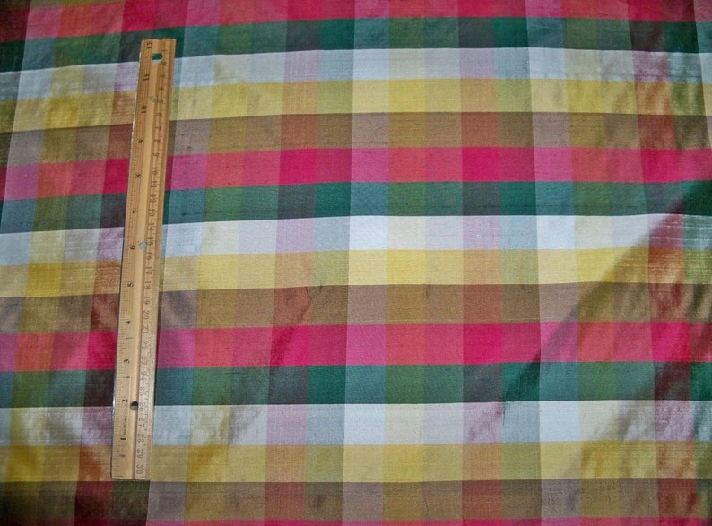 Koplavitch Boliviar Buffalo Silk Check Fabric 23 Yards Rose - Etsy