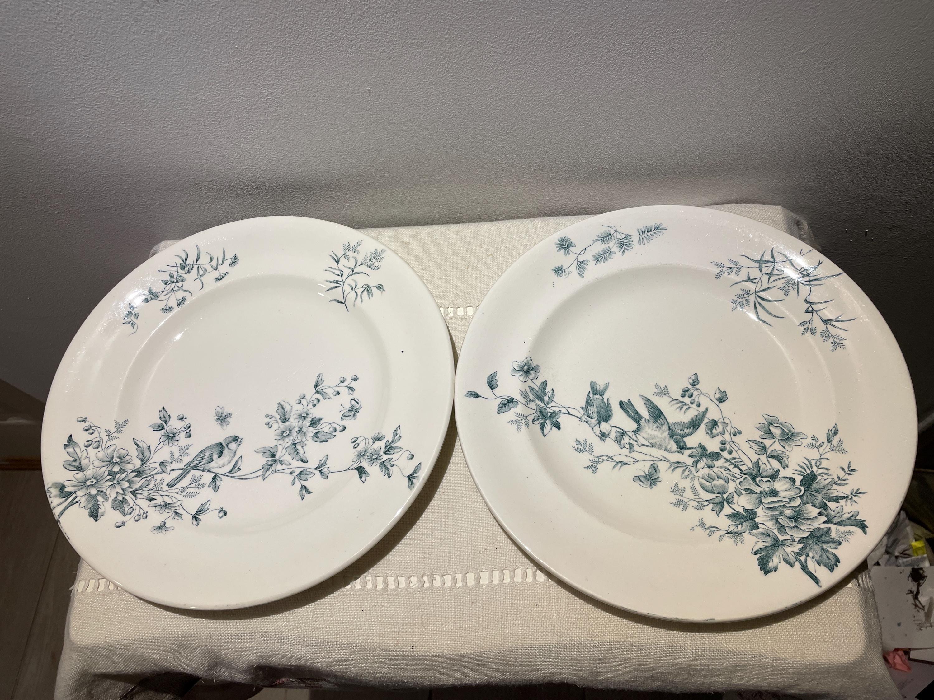 ロンウィ　MIGNON　オーバル皿　フランスアンティーク ロンウィ オーバル プレート アンティーク 050333 | jinen_antique