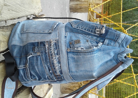 denim backpack