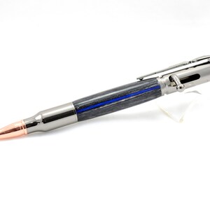 Thin Blue Line Police Pen by Oak Lane Woodworks