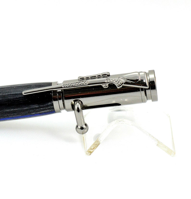 Thin Blue Line Police Pen by Oak Lane Woodworks