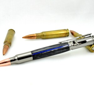 Thin Blue Line Police Pen by Oak Lane Woodworks