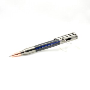 Thin Blue Line Police Pen by Oak Lane Woodworks