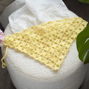 Crochet bandana - Flower bandana - Crochet kerchief - Crochet headscarf - Flower headscarf - Headband scarf - Summer headband - Lace Bandana