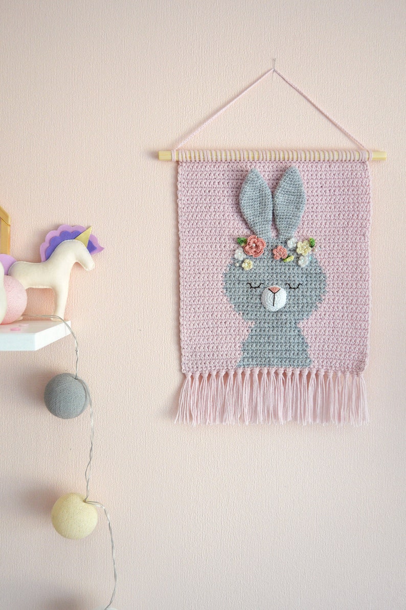Wall Hanging Wall Decor Crochet Decor Nursery Wall Decor Etsy