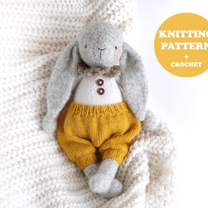 Bunnu toy knitting pattern, Knitted bunny, Knitting pattern, Amigurumi toy, Knitting toy, Amigurumi bunny, Amigurumi pattern, Handmade toy