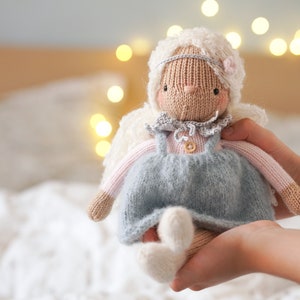 Knitted doll Amigurumi doll Girl gift Knitted toy Amigurumi doll Stuffed toy Doll gift Plush toy Gentle doll Ready to ship image 1