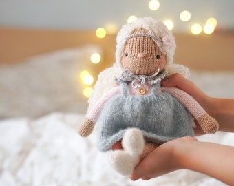 Knitted doll - Amigurumi doll - Girl gift - Knitted toy - Amigurumi doll - Stuffed toy - Doll gift - Plush toy - Gentle doll - Ready to ship