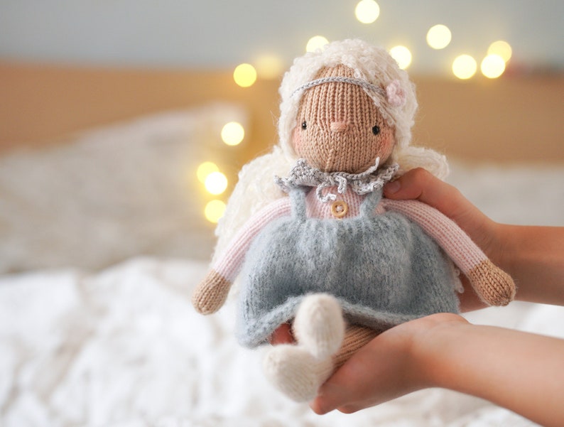 Knitted doll Amigurumi doll Girl gift Knitted toy Amigurumi doll Stuffed toy Doll gift Plush toy Gentle doll Ready to ship image 1