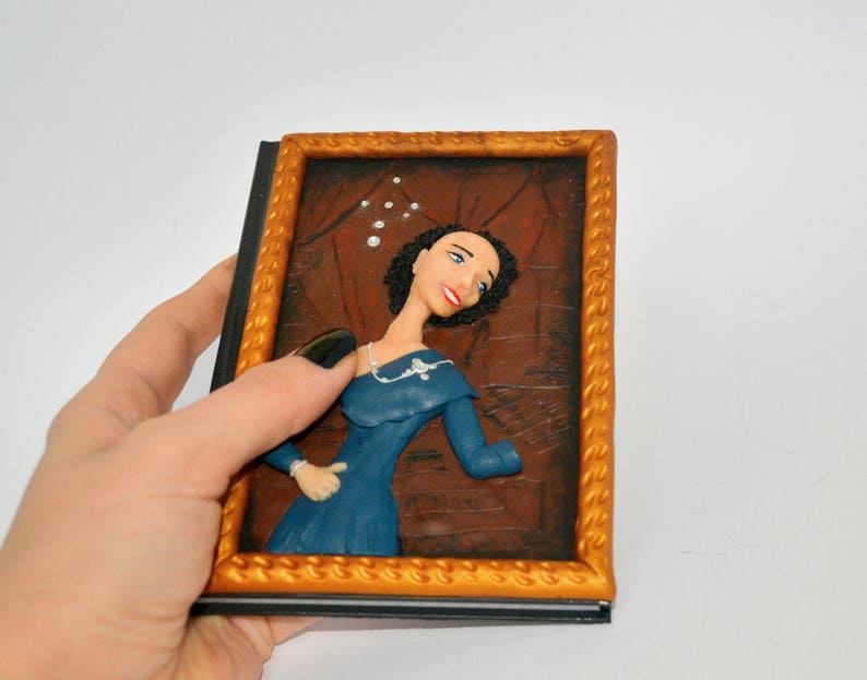 FRIENDS tv show journal Gladys painting polymer clay Etsy