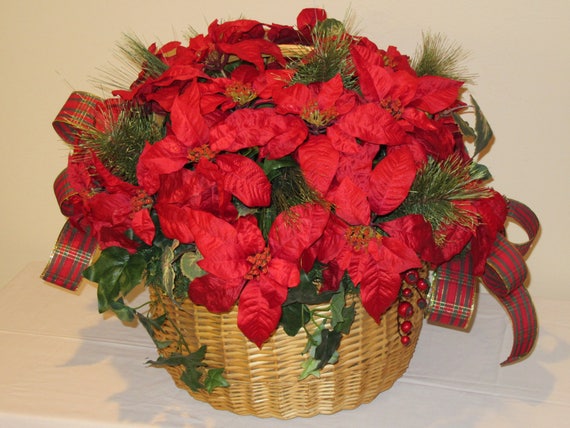 large christmas flower arrangements