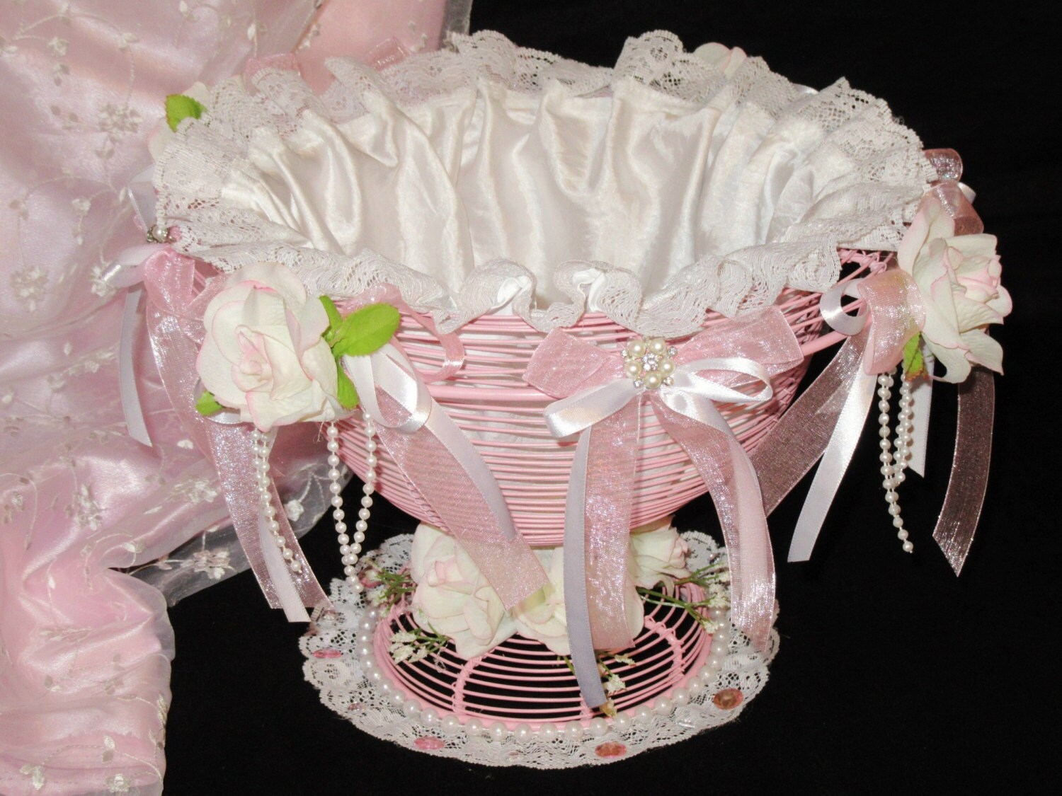 9x12 Handmade Shabby Chic Victorian Wire Basket Etsy