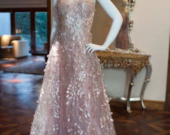 Al Mazyoona Haute Couture Luxury Evening Party Dress Gown Dubai