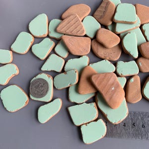 set of 80 pieces 20-40mm Large tumbled pottery bulk tumbled sea pottery bulk tumbled ceramic tiles