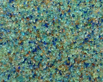 1-2mm various colors mix crushed glass broken glass micro glass mix glass crafts glass filling