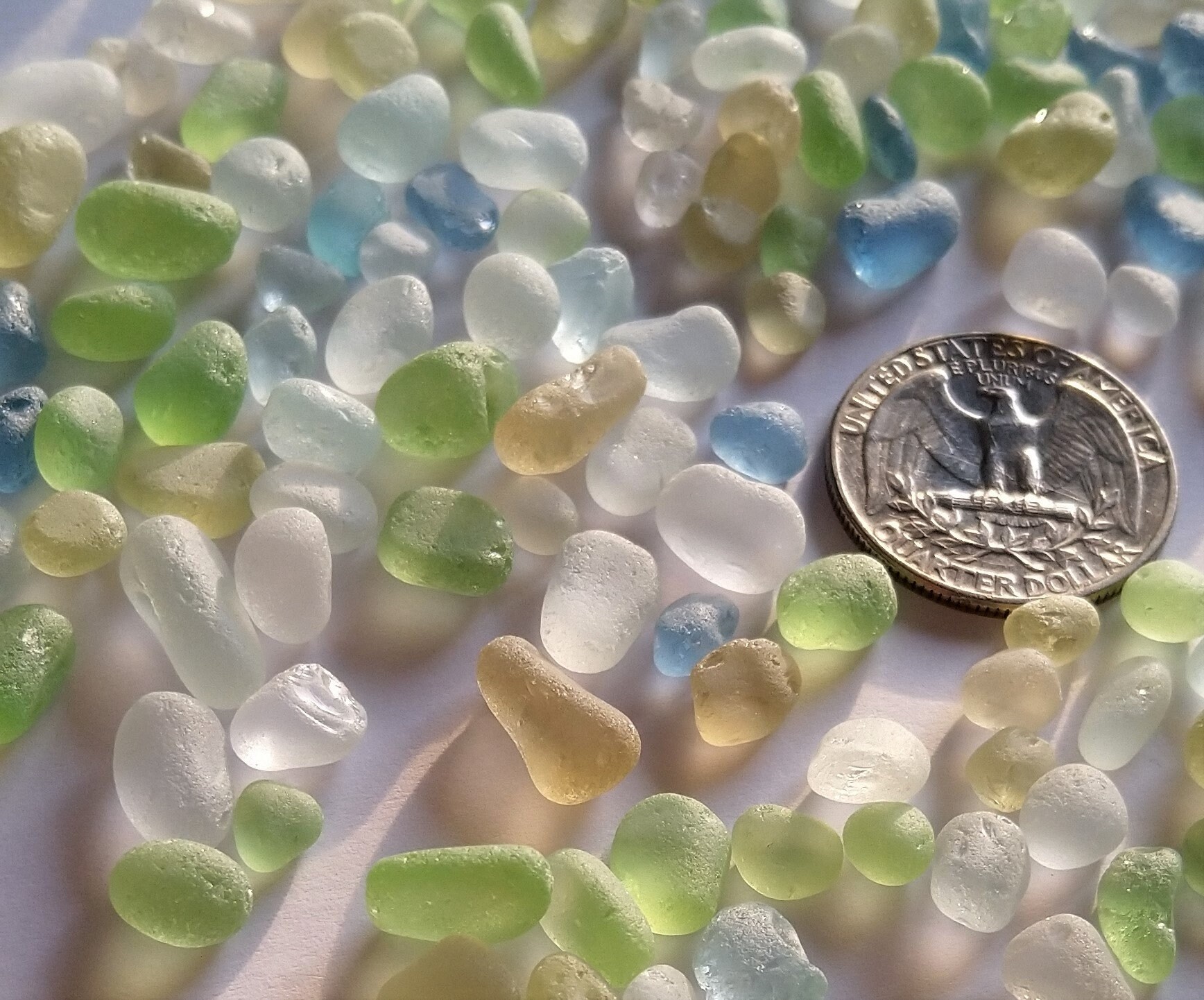 510mm tumble sea glass pebbles sea glass mix sea glass pastel Etsy