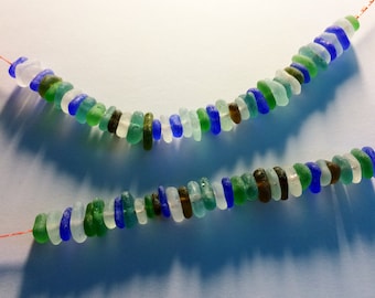 6-10mm very tiny drilled sea glass beads drilled holes sea glass beads