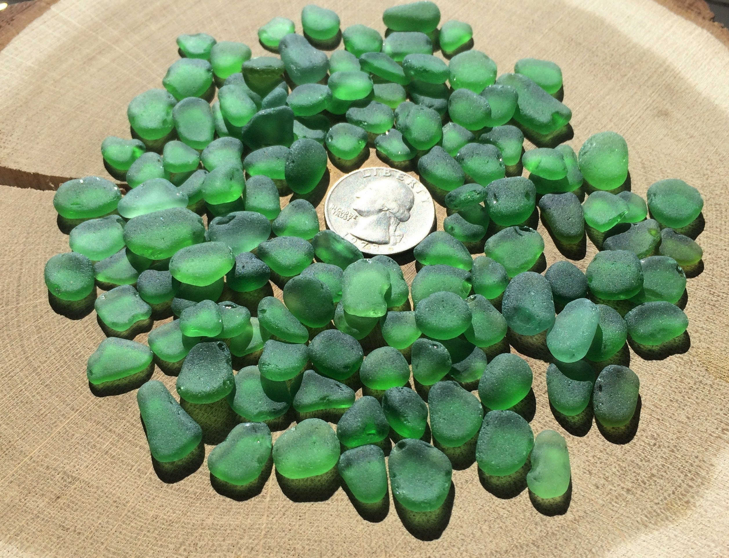 1015mm Green Glass Tiny Sea Glass Lot Sea Glass Green Small Etsy