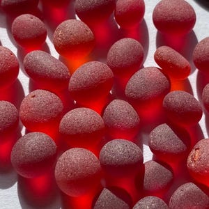 4-10mm very tiny tumbled sea glass red sea glass stones sea glass jewelry making sea glass arts sea glass mosaic glass
