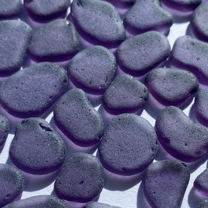 tiny sea glass violet flat glass purple violet 10-14mm 0.4&quot;-0.6&quot; violet sea glass small flat sea glass blue sea glass crafts