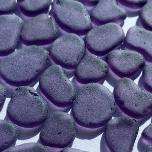 tiny sea glass violet flat glass purple violet 10-14mm 0.4"-0.6" violet sea glass small jewelry making flat sea glass blue sea glass crafts