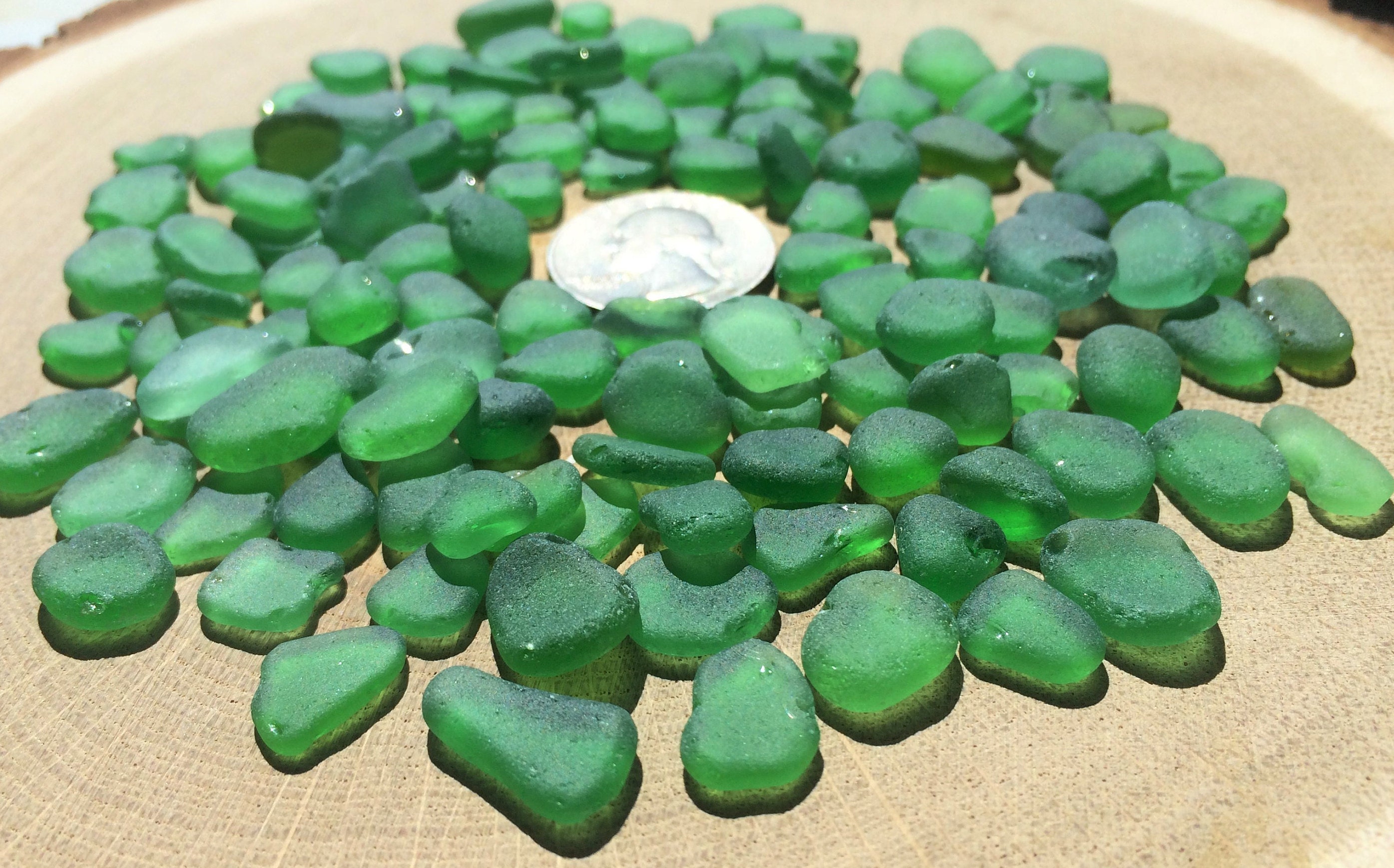 1015mm Green Glass Tiny Sea Glass Lot Sea Glass Green Small Etsy