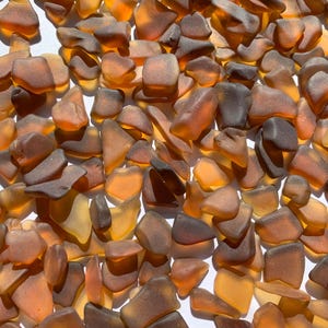 8-15mm mix brown tumbled glass brown sea glass for sea glass decorations sea glass crafting arts