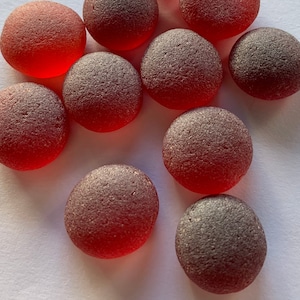 Red sea glass stones 14-20mm red glass pebbles red sea glass red