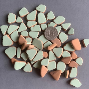 10-20 mm kleine getrommelte Mosaikfliesen getrommelte Seekeramik Mosaikstücke Mosaik Handwerk Kunst Projekte