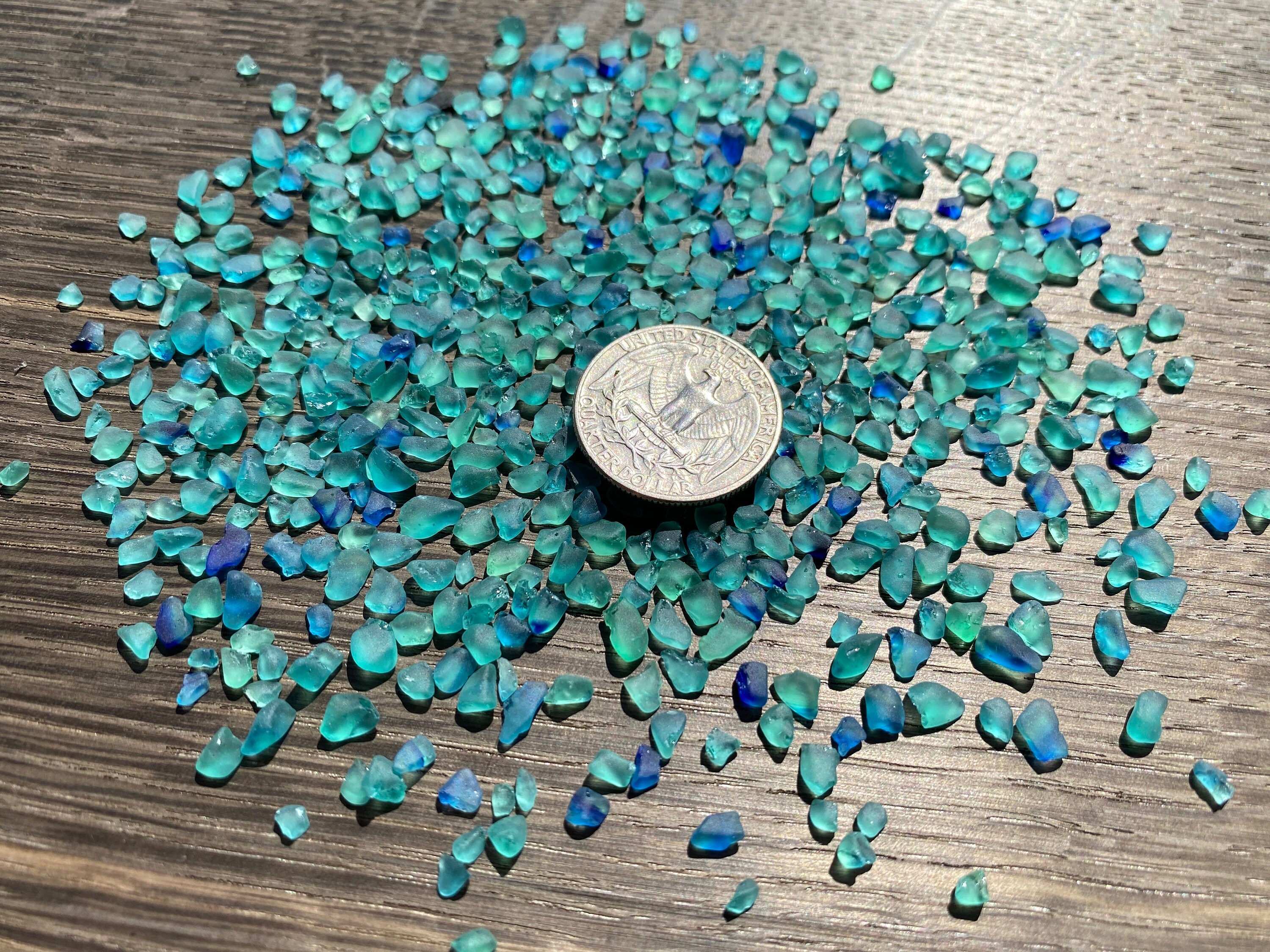 3-5mm Super Tiny Sea Glass Chips Green Turquoise Jewelry Making Supplies  Mosaic Miniature Glass Crafts Glass Micro Decorating Glass Mini 