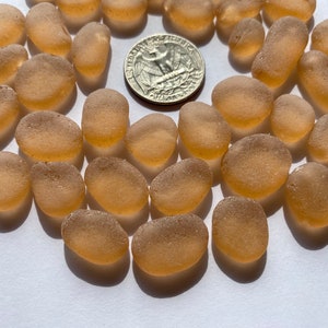 13-22mm thicker sea glass flat tumbled glass